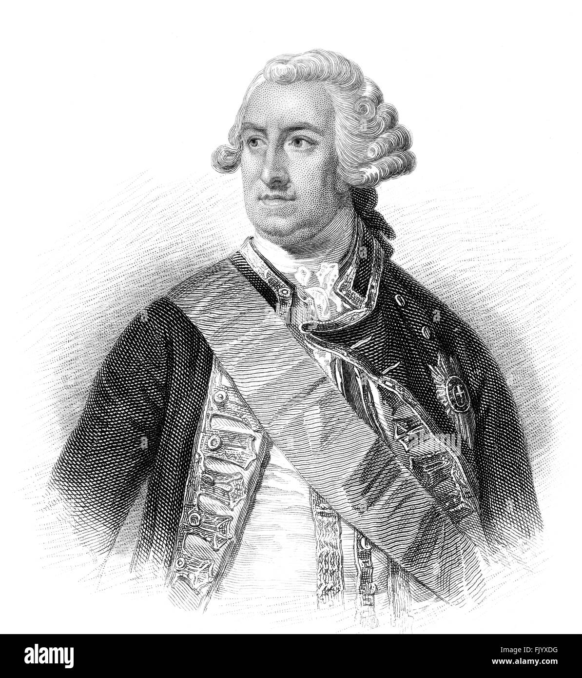 Amiral de la flotte Edward Hawke, 1er baron Hawke, 1705-1781, un officier de la Royal Navy Banque D'Images