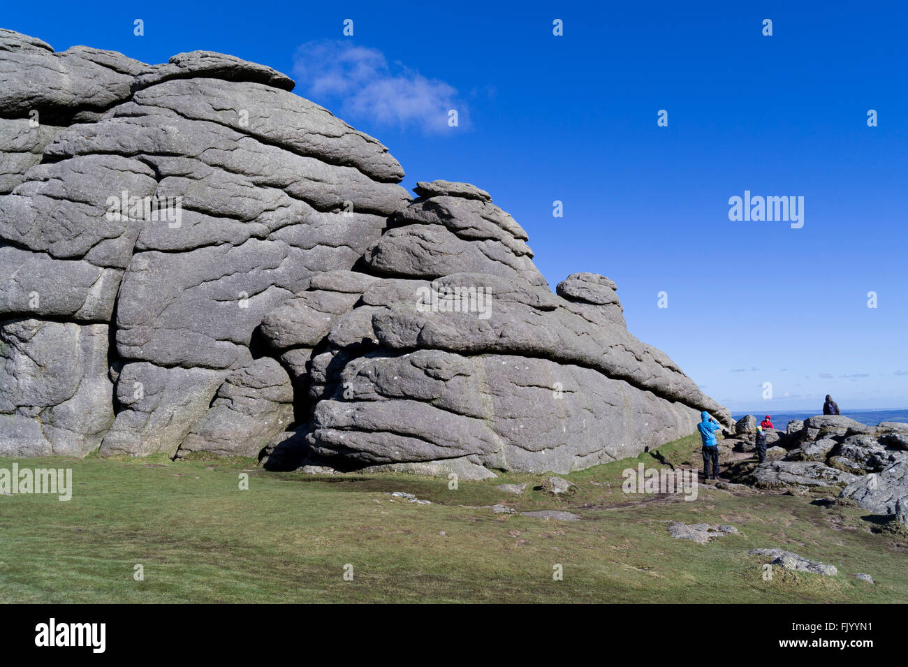 Devon Dartmoor Haytor Banque D'Images