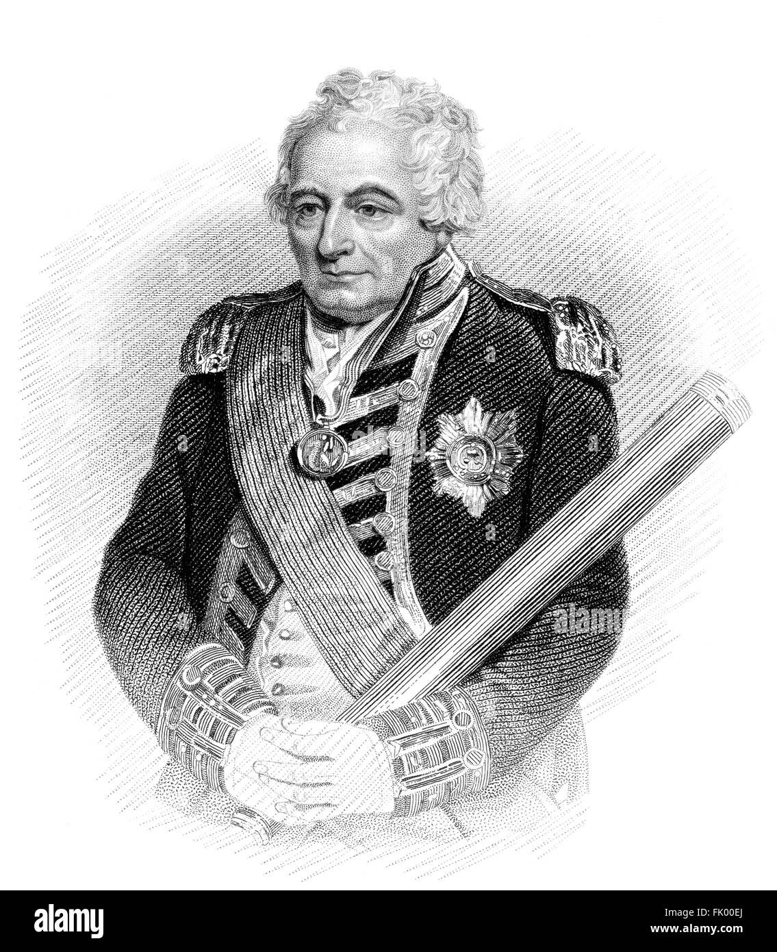 Amiral de la flotte John Jervis, 1 Comte de St Vincent, 1735-1823, un amiral de la Royal Navy Banque D'Images