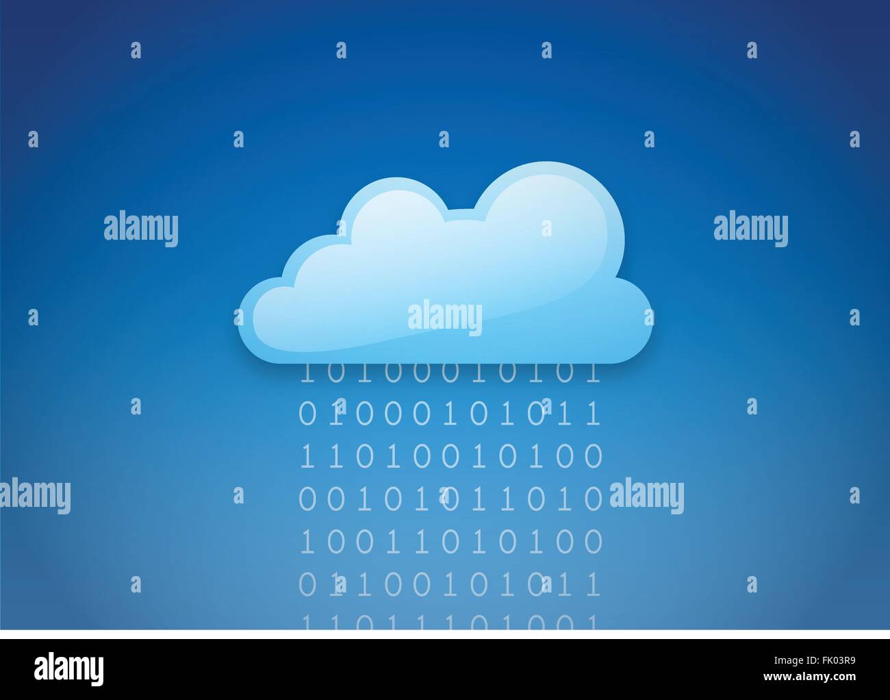 Le cloud computing Illustration de Vecteur