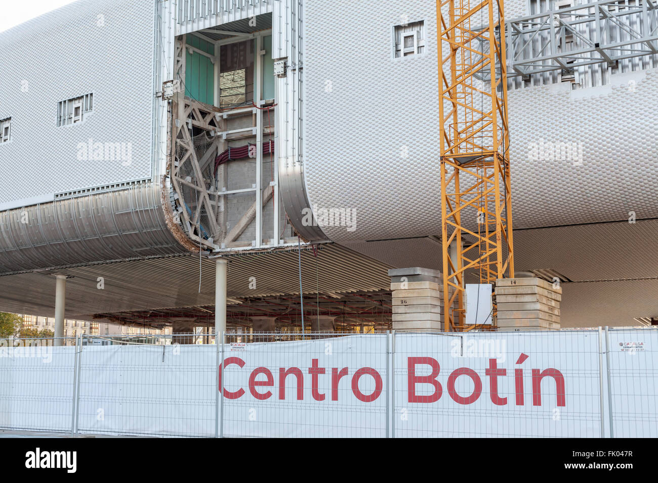 Construction nouveau Centro Botín. Santander. Banque D'Images