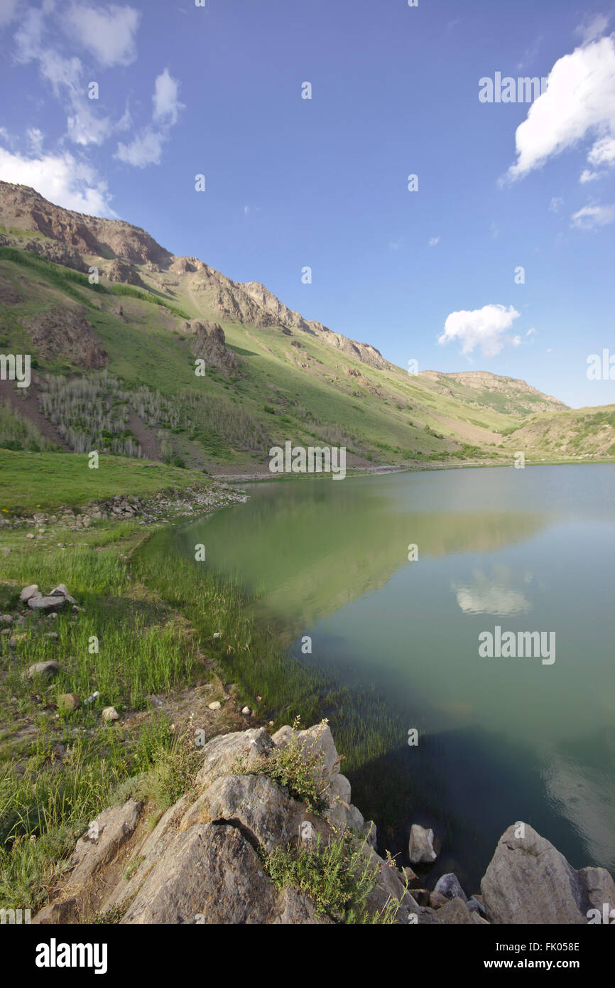 Nemrut Dagi caldera, lac chaud (sg gölü), l'Est de l'Anatolie, Turquie Banque D'Images