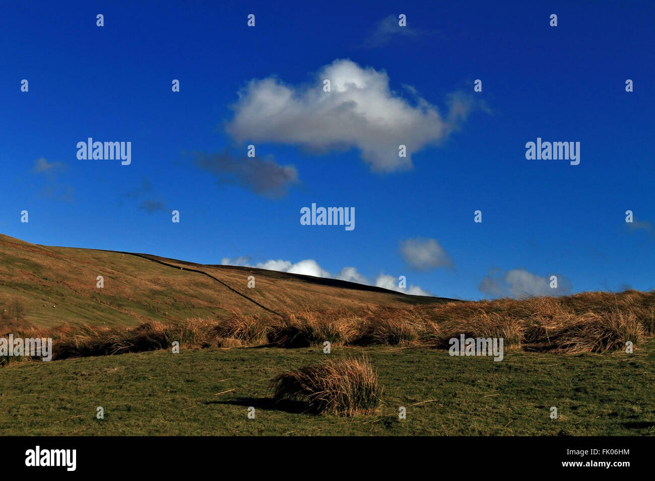 Seul nuage de Northumberland Banque D'Images