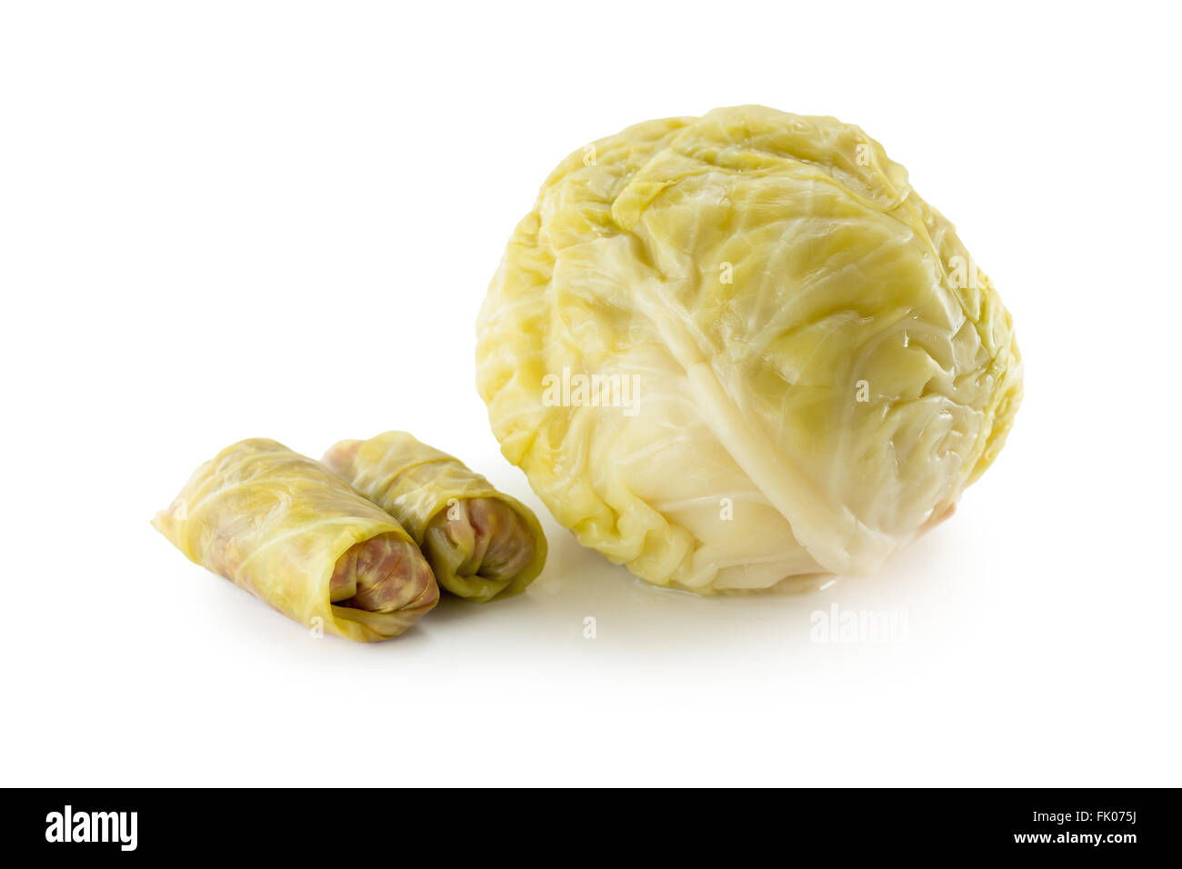Le chou aigre avec tête de chou farcies Banque D'Images