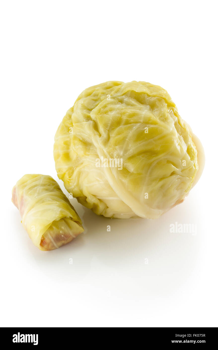 Tête de chou chou aigre avec rouleau Banque D'Images