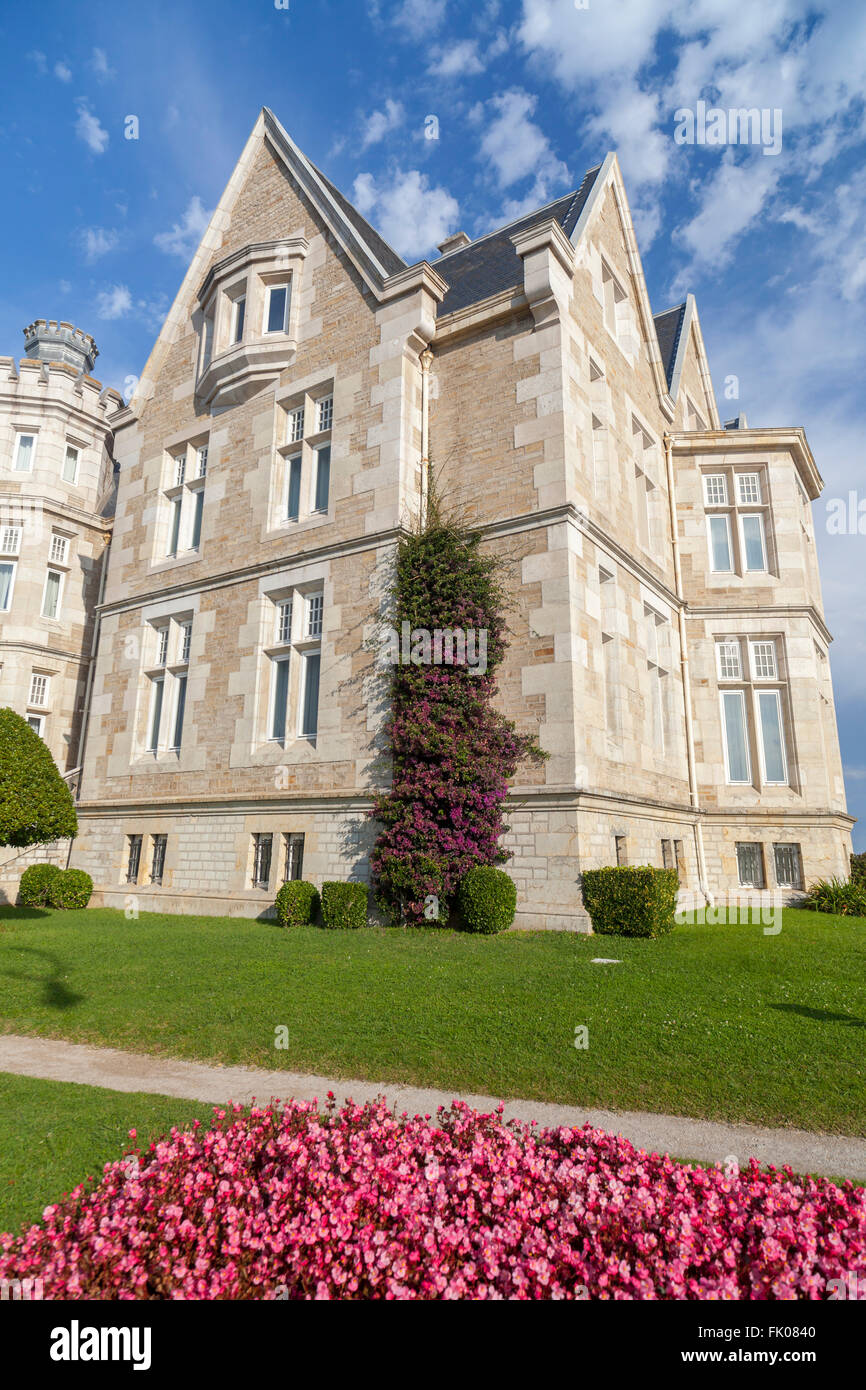 Palacio de la Magdalena, Real Sitio de la Magdalena, Santander, Espagne. Banque D'Images