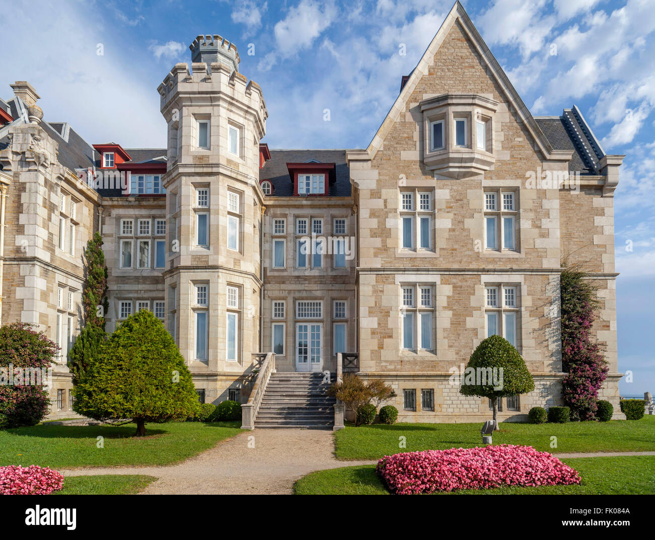 Palacio de la Magdalena, Real Sitio de la Magdalena, Santander, Espagne. Banque D'Images