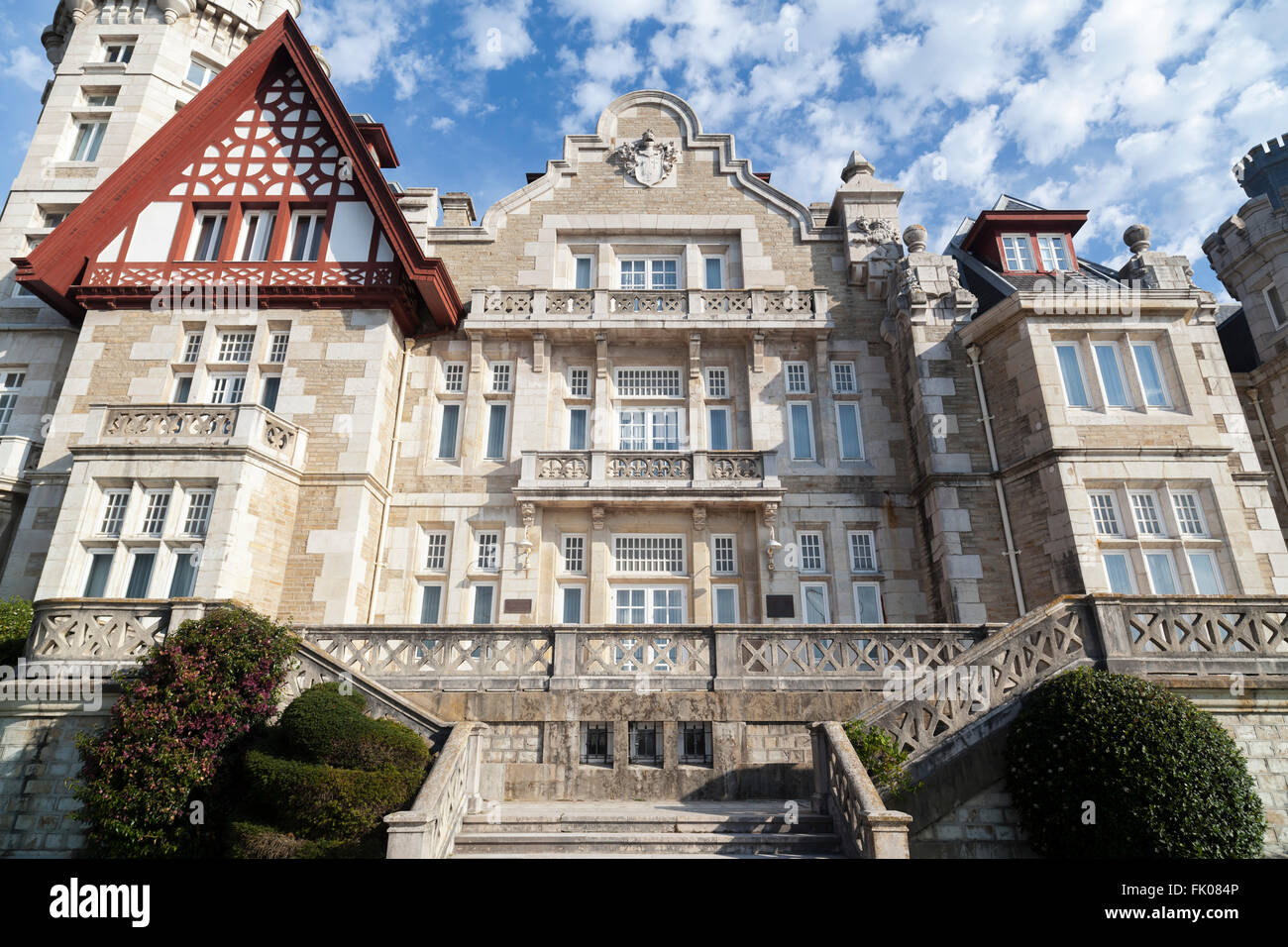 Palacio de la Magdalena, Real Sitio de la Magdalena, Santander, Espagne. Banque D'Images