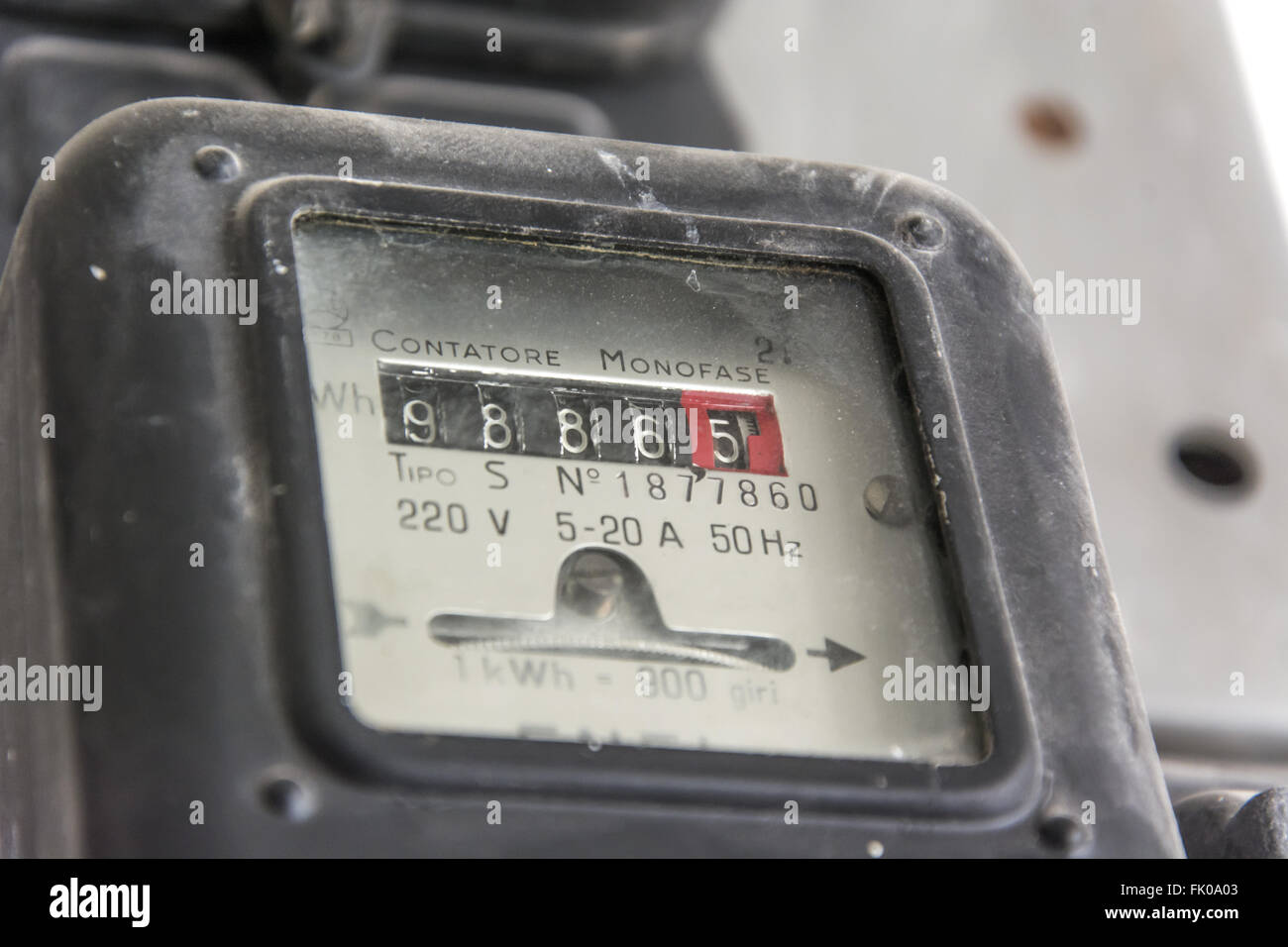 Vieux compteur électrique noir Banque de photographies et d’images à haute résolution Alamy