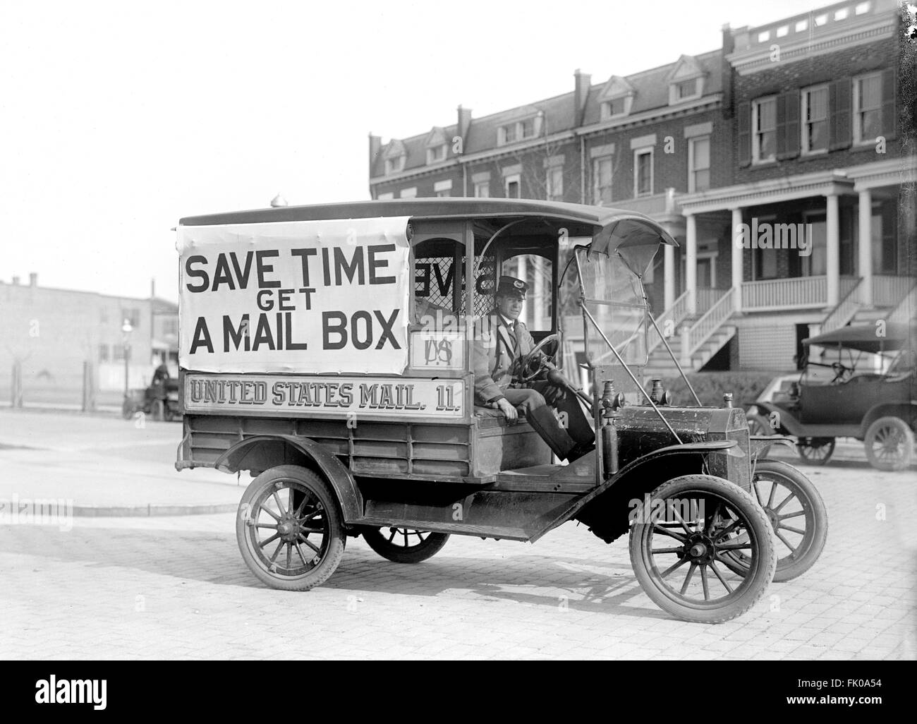 Mail Wagon, US Postal Service, USA, vers 1916 Banque D'Images