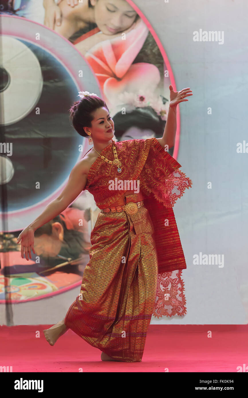 La danse chinoise de l'Oriental Festival à Turin, Italie Banque D'Images