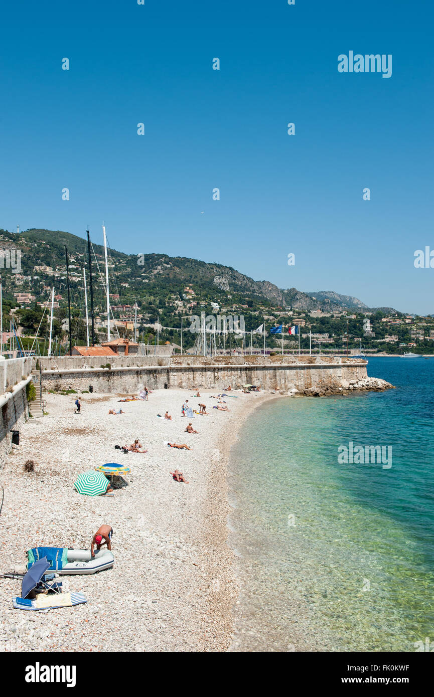 Plage De La Darse Villefranche Sur Mer Provence Alpes