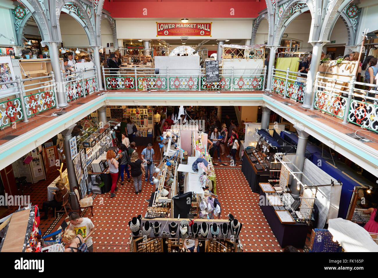 Hall de marché plus faible, marché couvert à Camden Lock à Londres Banque D'Images