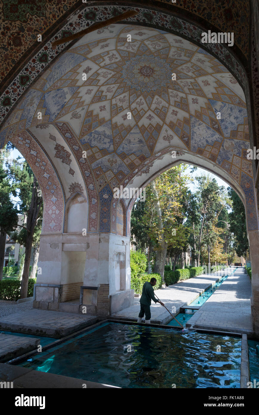 Bagh e fin jardins persans. Kashan. L'Iran Banque D'Images