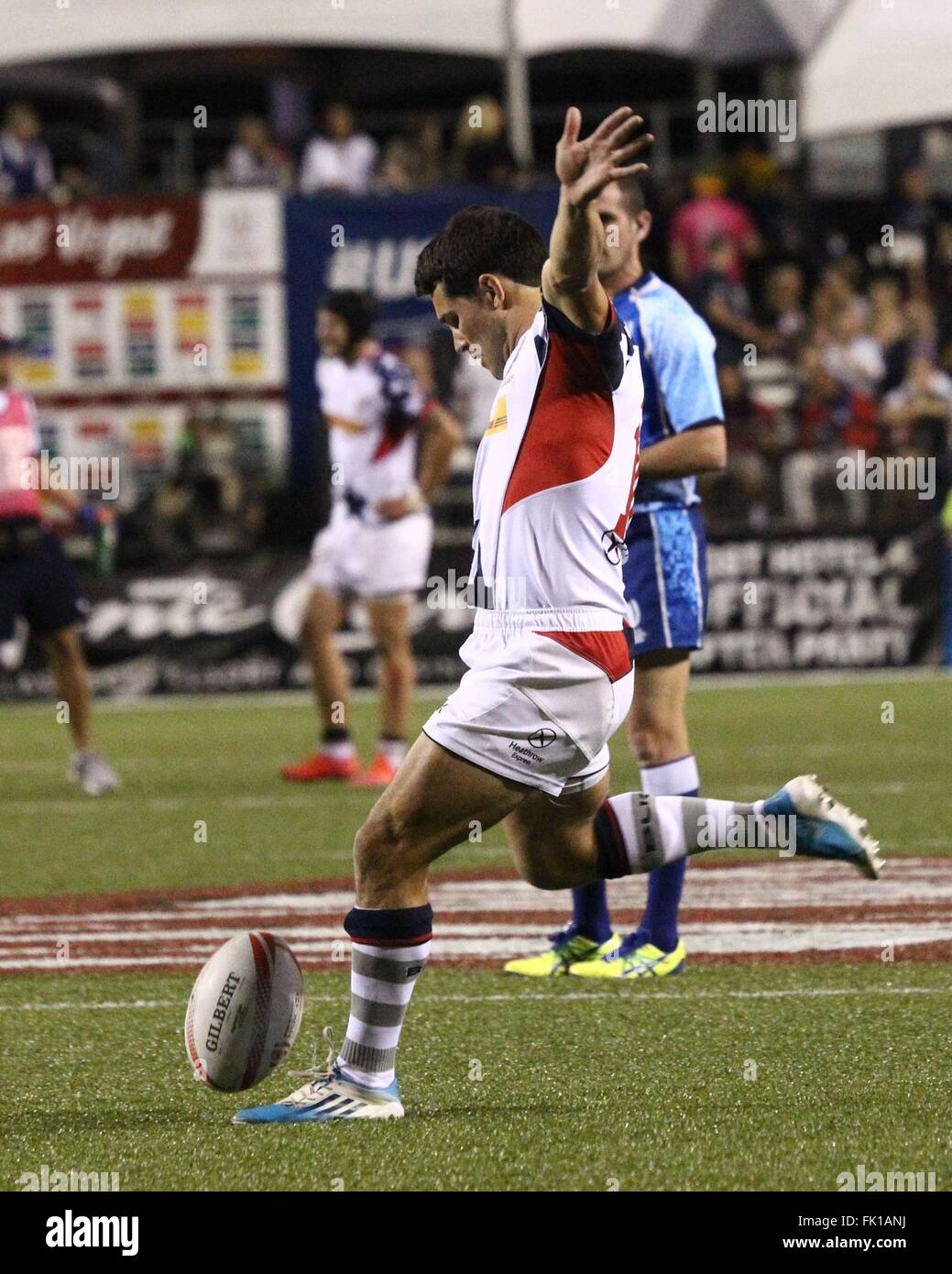 Las Vegas, NV, USA. 4e Mar, 2016. Madison Hughes de USA présents pour USA Tournoi international de rugby à VII - ven, sam Boyd Stadium, Las Vegas, NV, le 4 mars 2016. Credit : James Atoa/Everett Collection/Alamy Live News Banque D'Images