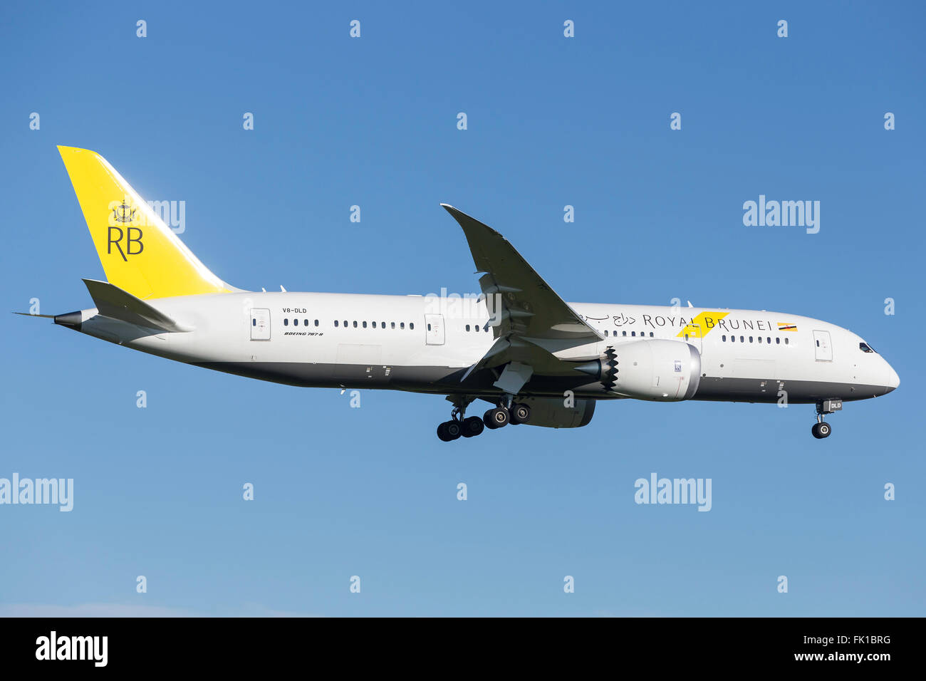 Royal Brunei Airlines Boeing 787-8 Dreamliner V8-DLD Banque D'Images