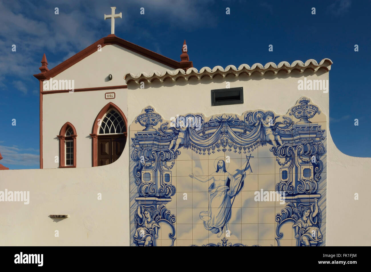 Chapelle Notre Dame de Fatima. L'île de Santa Maria. Archipel des Açores. Le Portugal. L'Atlantique. L'Europe Banque D'Images