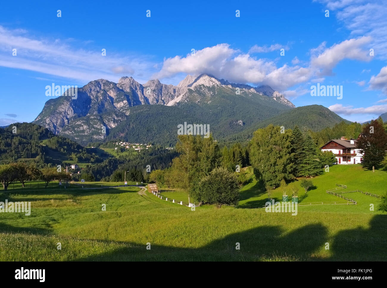 Brentoni Gruppe in den Alpen Karnischen - Gruppo dei Brentoni dans Alpes, Italie Banque D'Images