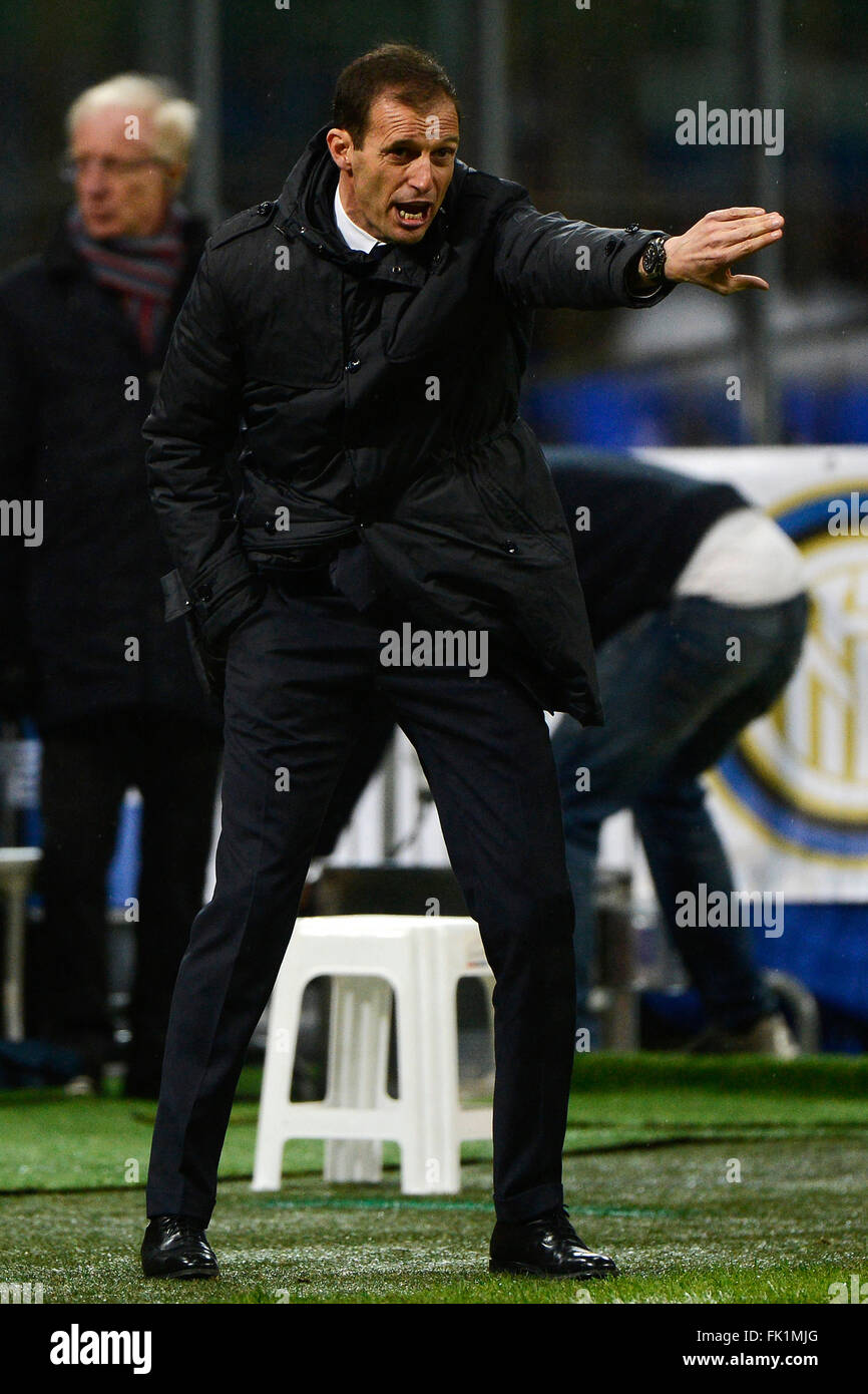 Massimiliano Allegri Juventus Milan 02-03-2016 Stadio Giuseppe Meazza Calcio football 2015-2016 Coppa Italia / Italy Cup entre Banque D'Images Massimiliano Allegri Juventus Milan 02-03-2016 Stadio Giuseppe Meazza Calcio football 2015-2016 Coppa Italia / Italy Cup entre Banque D'Images