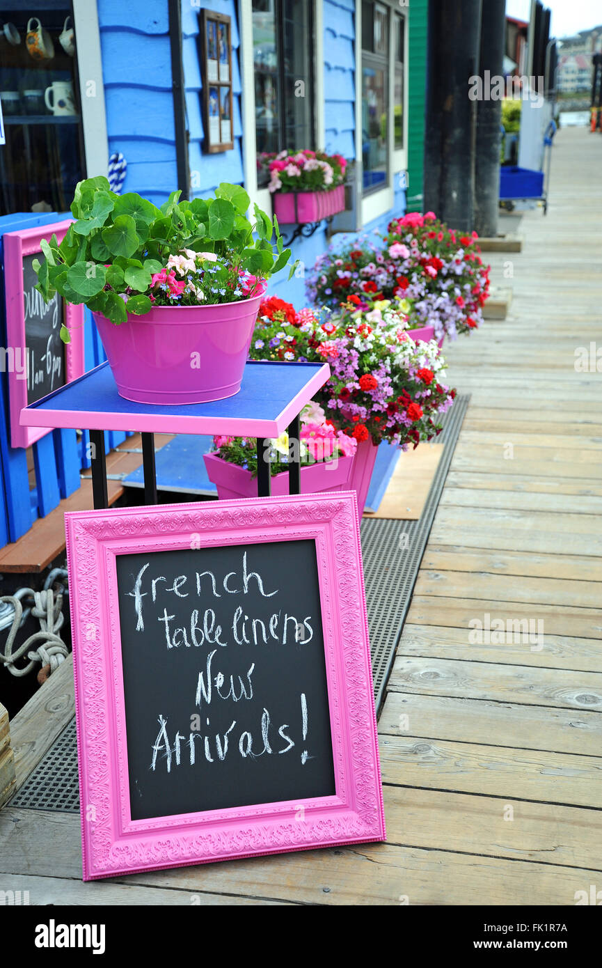 Fisherman's Wharf, Victoria, île de Vancover, British Columbia, Canada Banque D'Images