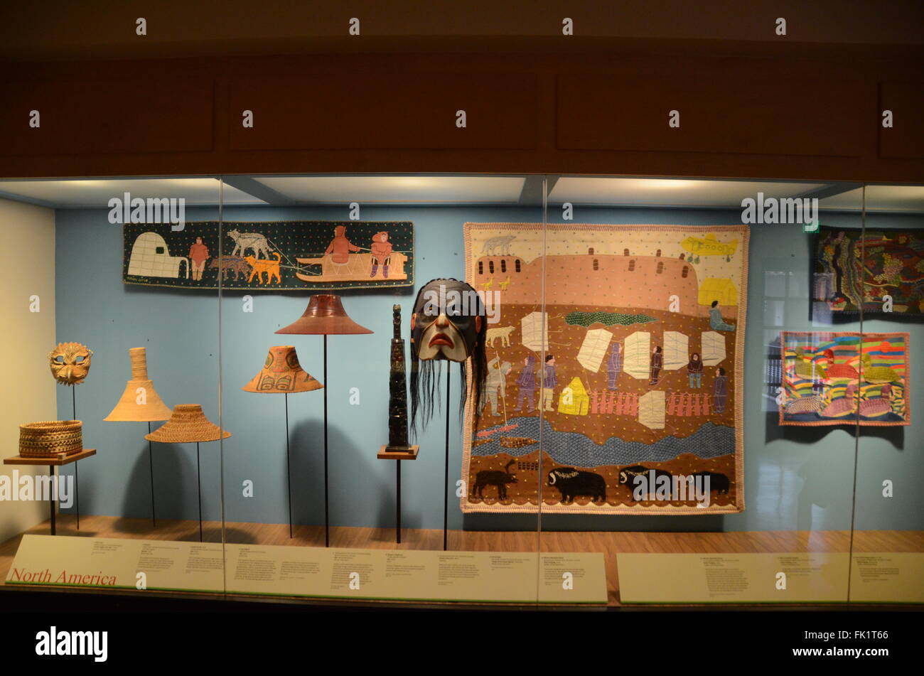 Heard Museum expositions Phoenix Arizona chapeaux photos masque Banque D'Images