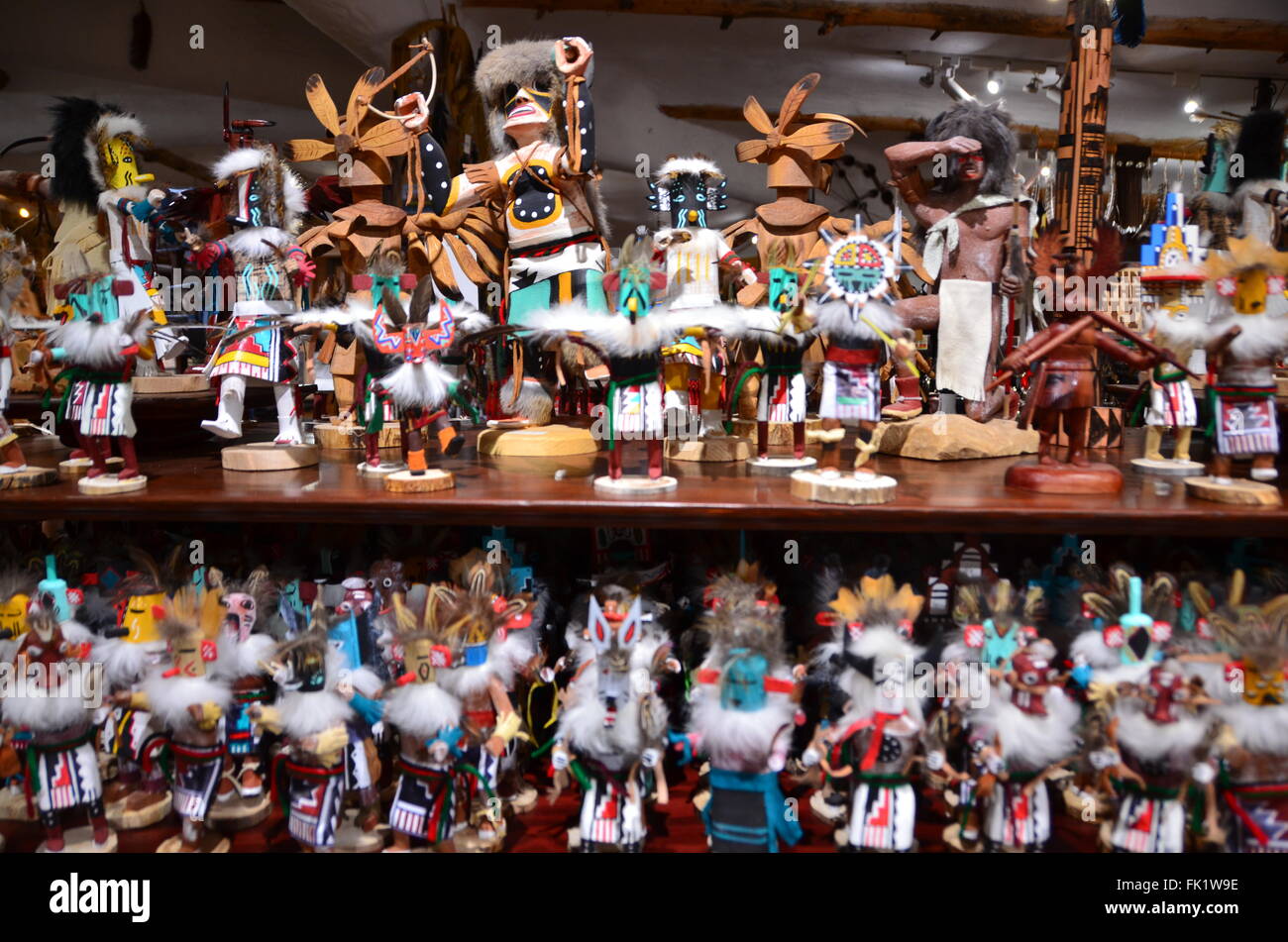 Cameron trading post arizona réserve navajo kachina dolls Banque D'Images