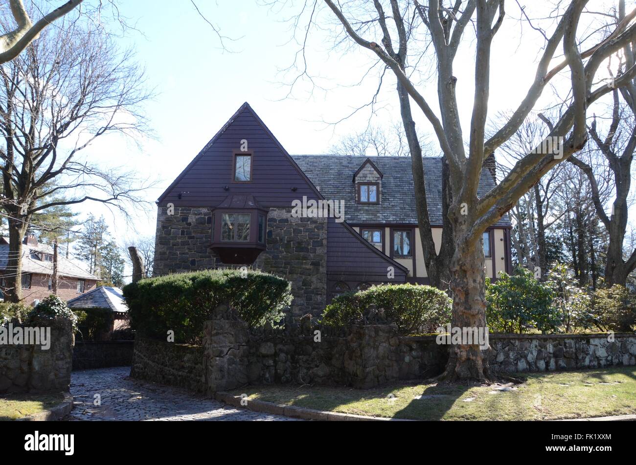 Parrain Corleone maison residence l110 Longfellow Avenue à Staten Island à new york. Banque D'Images