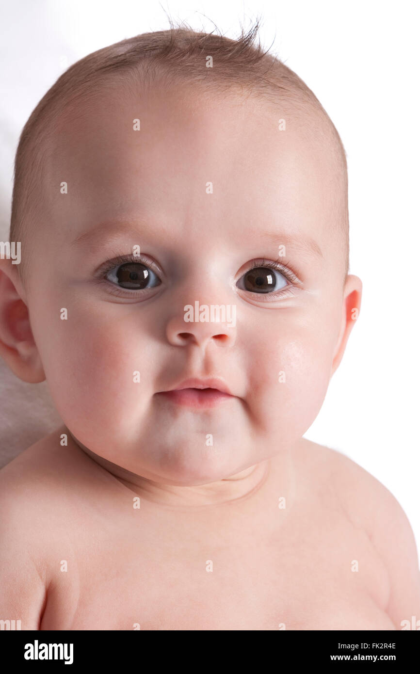 Portrait d'un bébé fille multi culturel Banque D'Images