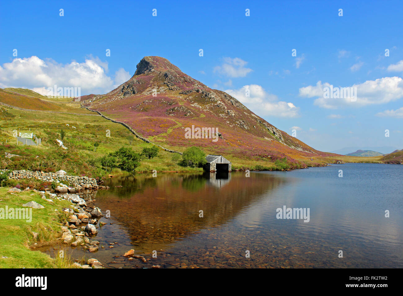 Paysage autour du lac de Cregennan et Gwynedd au Pays de Galles Cadair Idris Banque D'Images