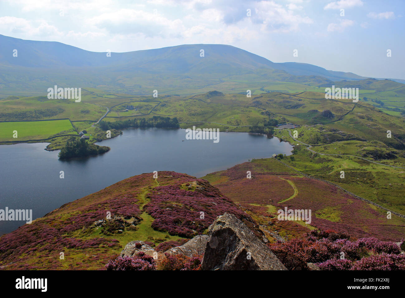 Paysage autour du lac de Cregennan et Gwynedd au Pays de Galles Cadair Idris Banque D'Images