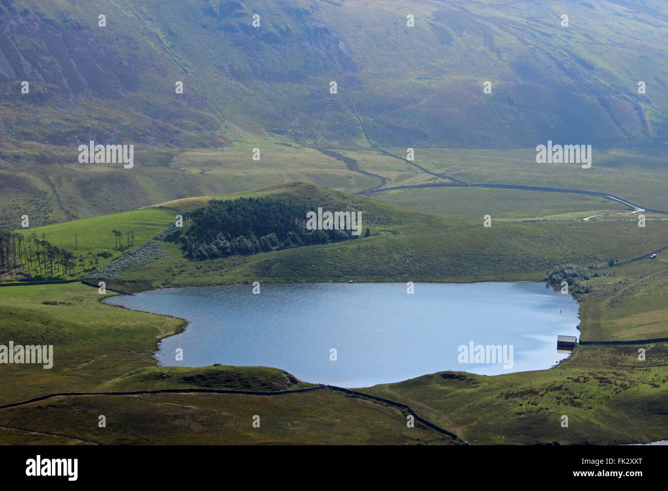 Paysage autour du lac de Cregennan et Gwynedd au Pays de Galles Cadair Idris Banque D'Images