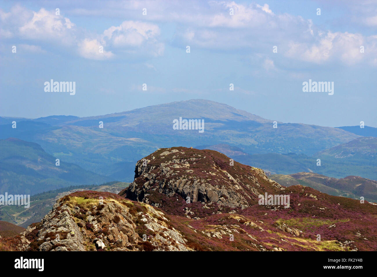 Paysage autour du lac de Cregennan et Gwynedd au Pays de Galles Cadair Idris Banque D'Images