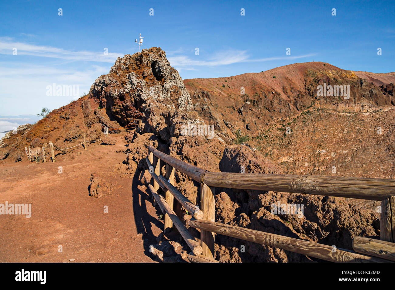 Le Vésuve - nature paysage sur le volcan Vésuve active dans le golfe de Naples, Italie Banque D'Images