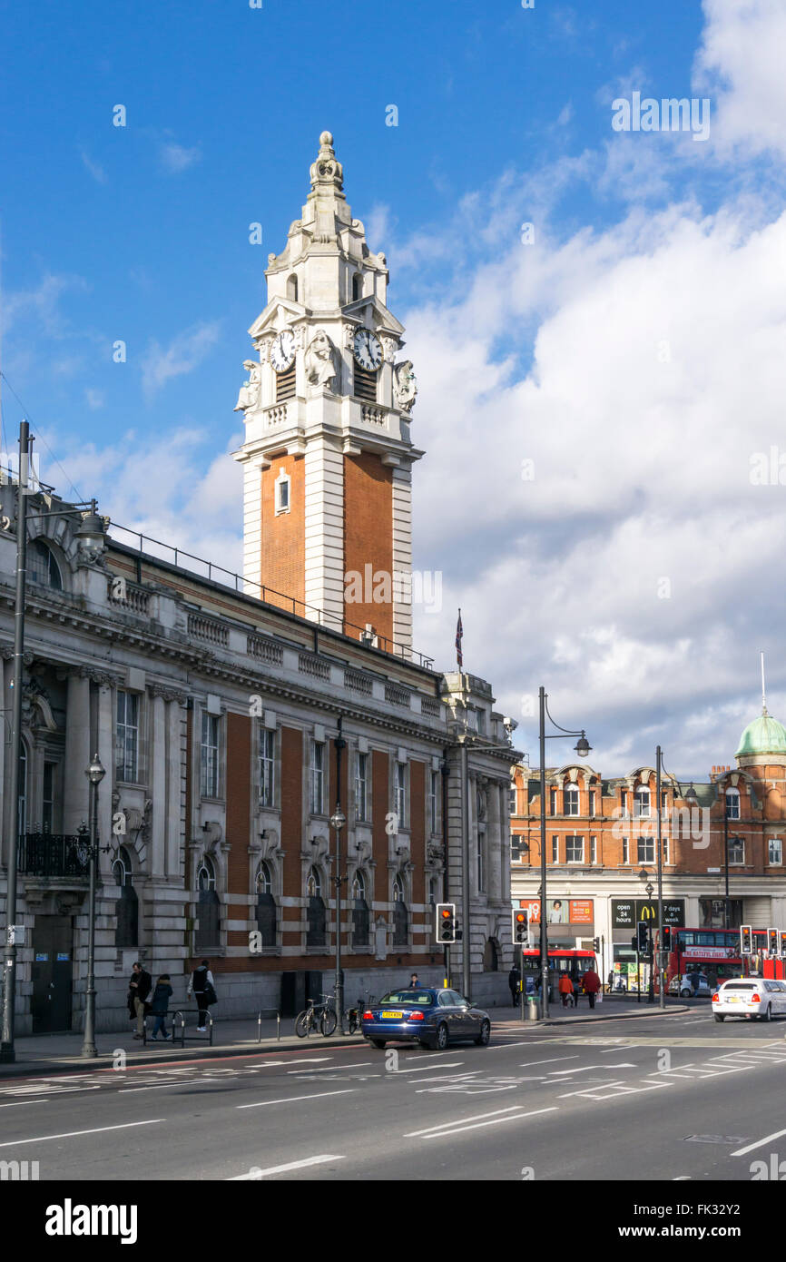 Hôtel de ville de Lambeth à Brixton, dans le sud de Londres. Banque D'Images