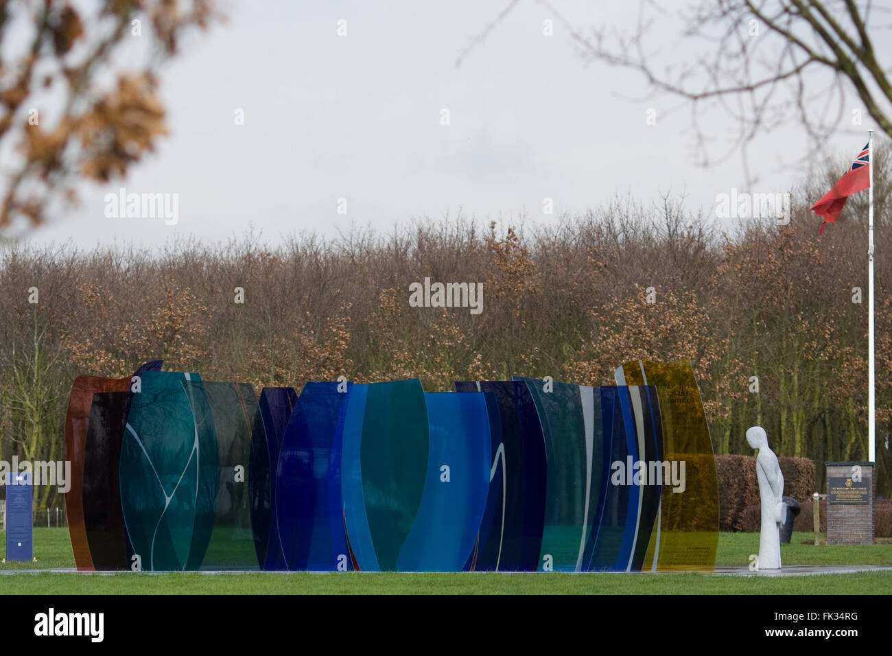 Le Service Naval Memorial National Memorial Arboretum Banque D'Images