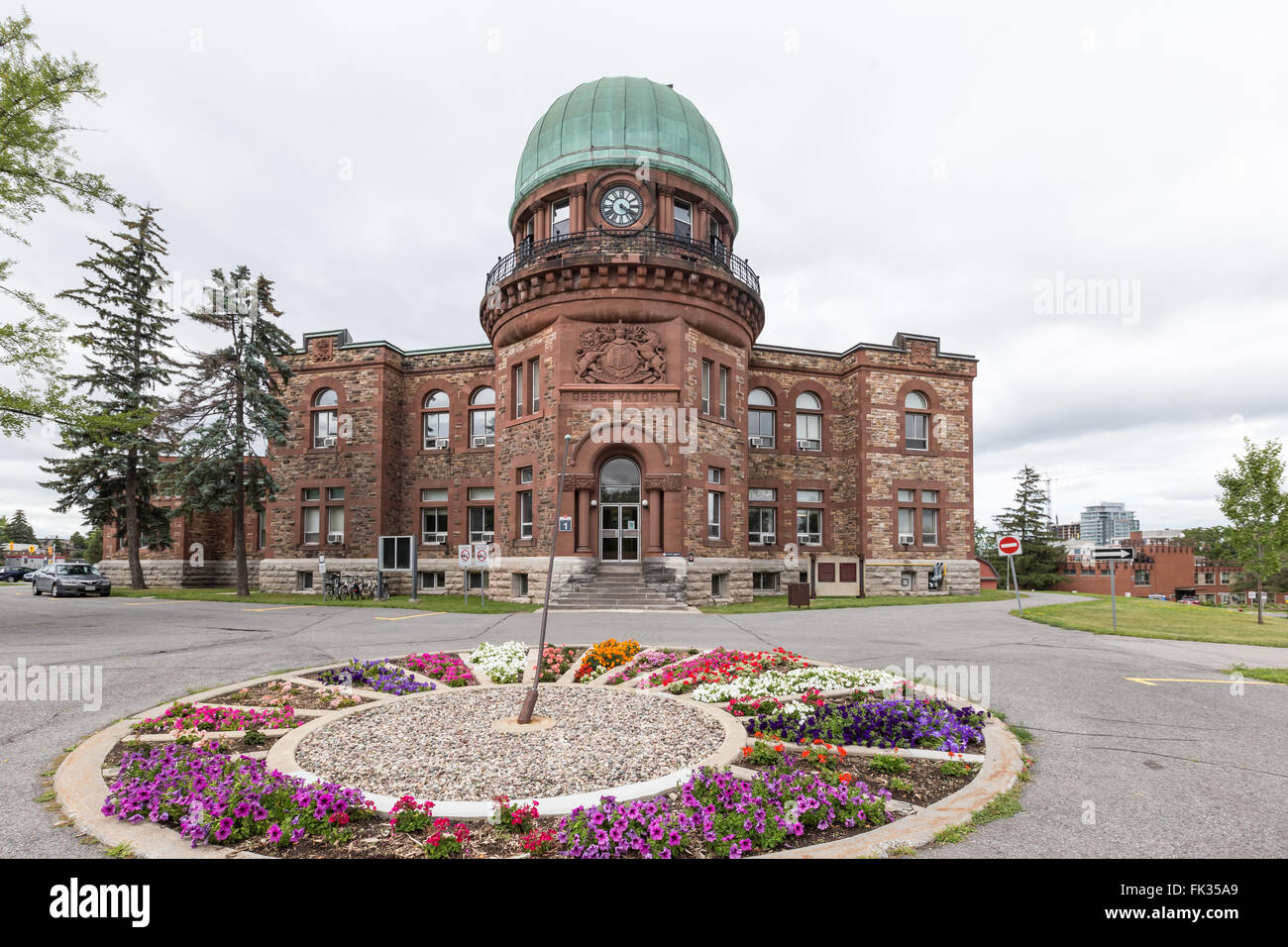 Un observatoire astronomique d'un télescope de logement Banque D'Images