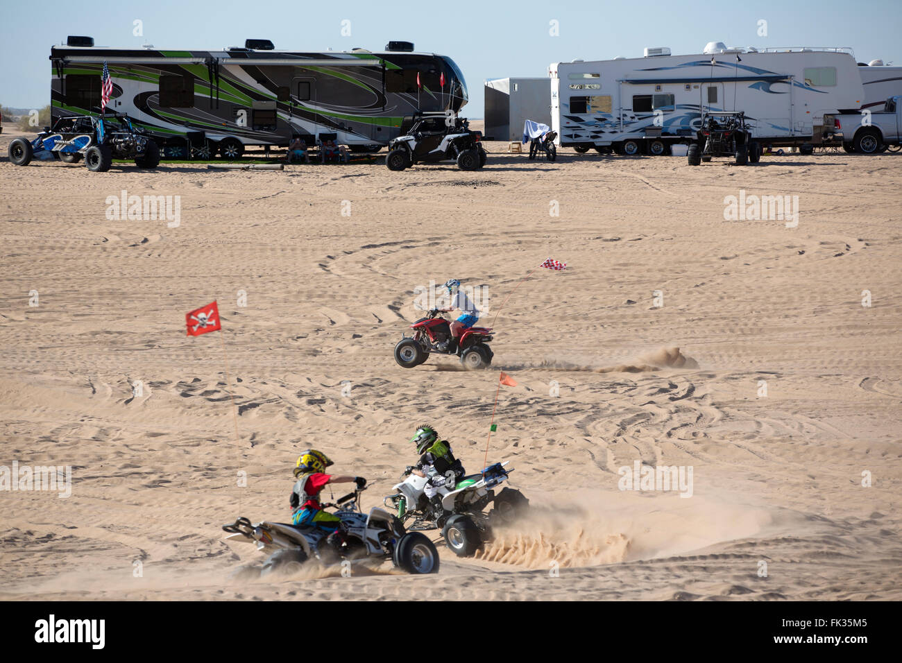 Imperial Sand Dunes Recreation Area, California USA Banque D'Images