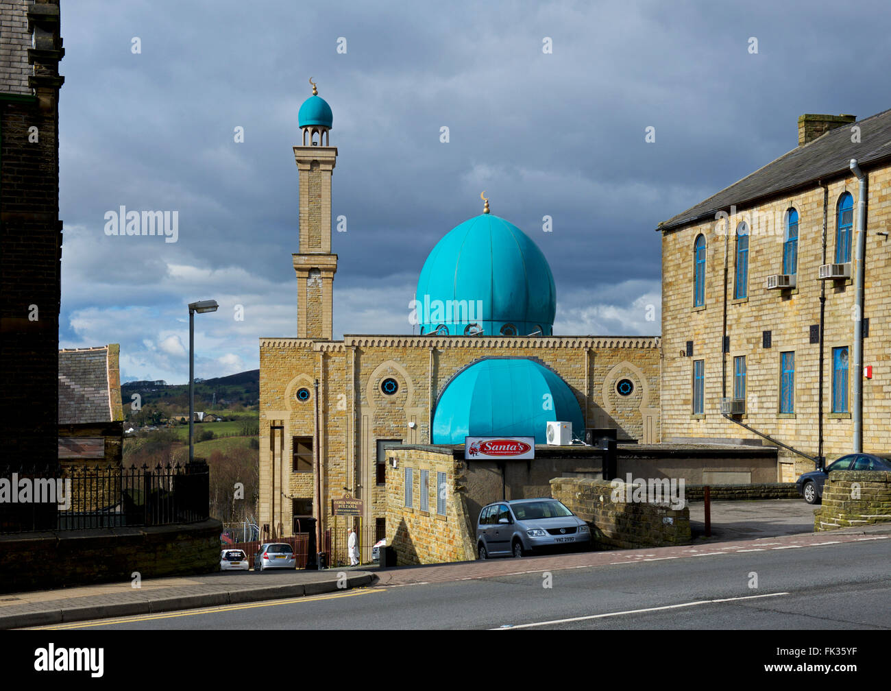 La Mosquée Jamia Sultania & Education Centre, Brierfield, Nelson, Lancashire, England UK Banque D'Images