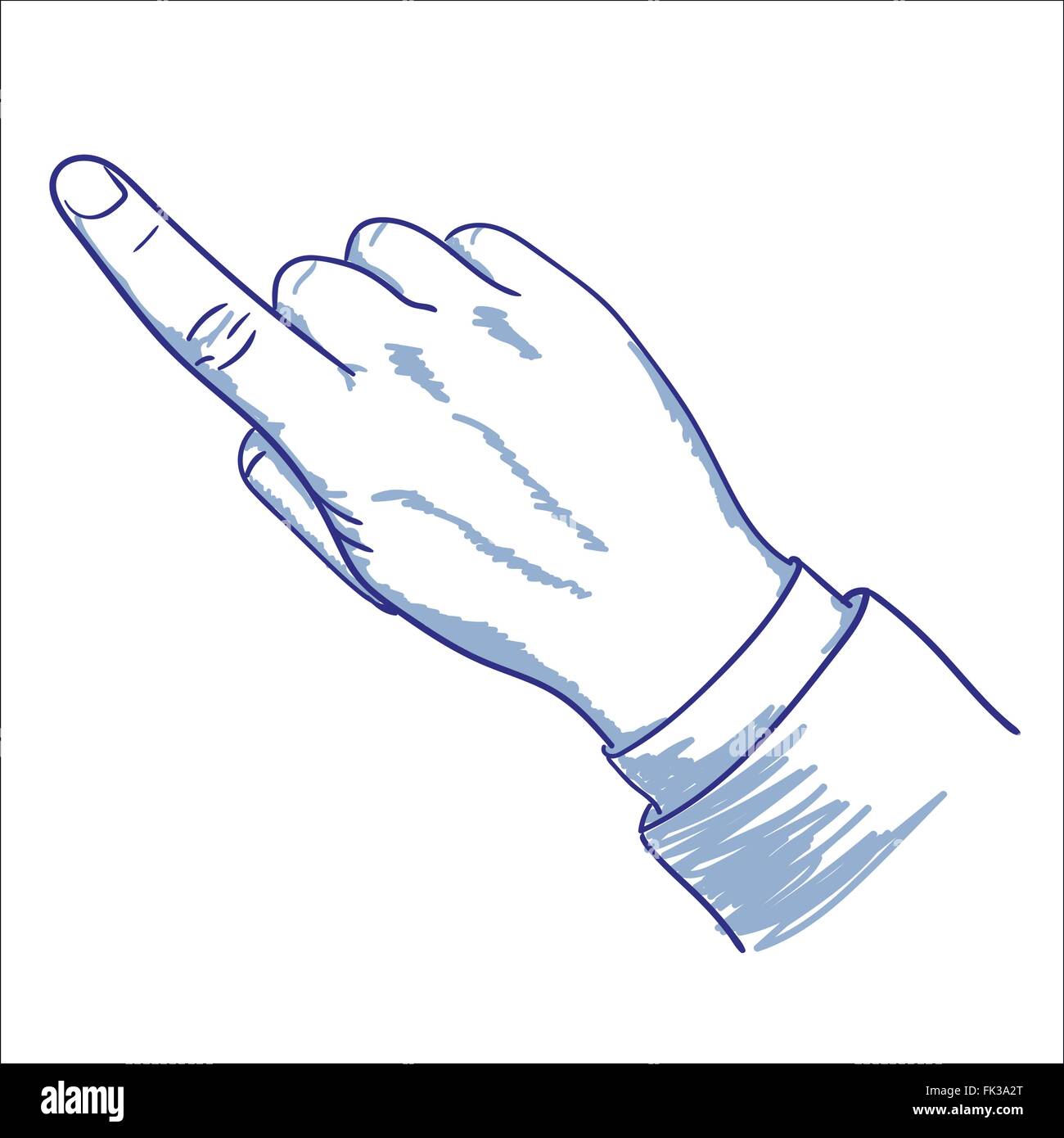 doigt pointé Illustration de Vecteur doigt pointé Illustration de Vecteur