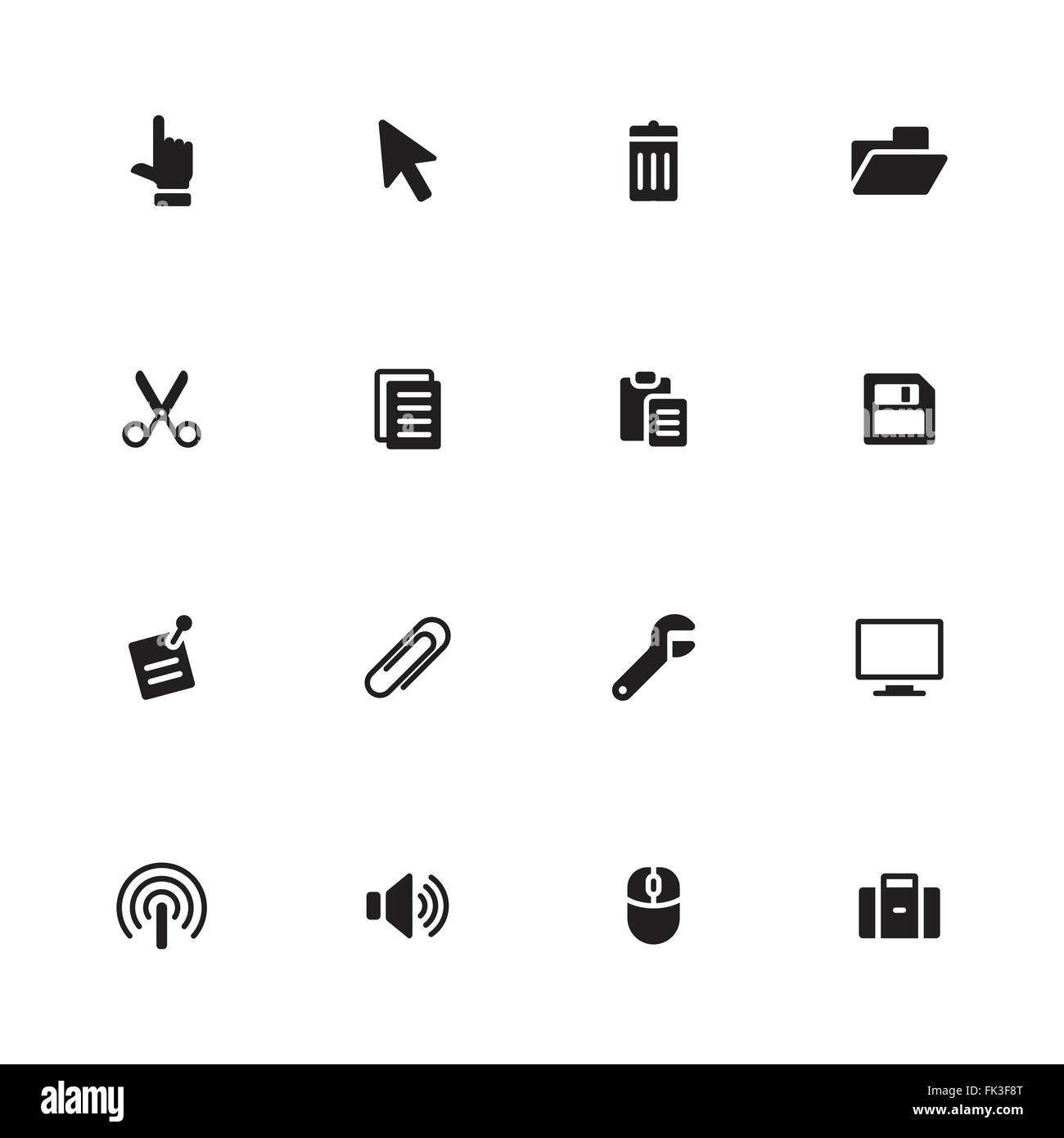 [EPS10] télévision simple noir icon set 3 pour la conception web, l'interface utilisateur (IU), l'infographie et de l'application mobile (apps) Illustration de Vecteur