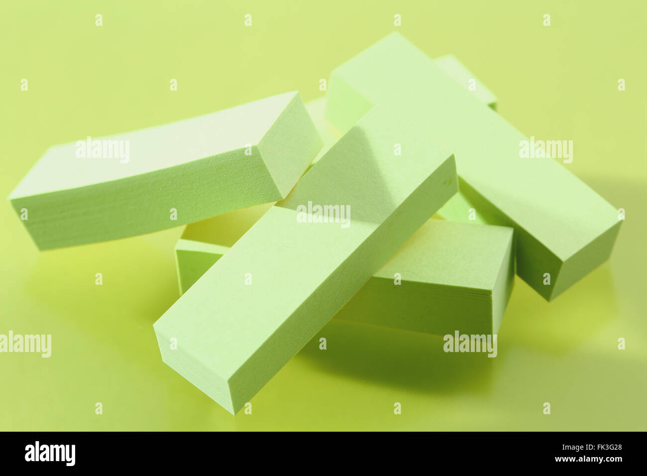 Feuillets Post-it Banque D'Images