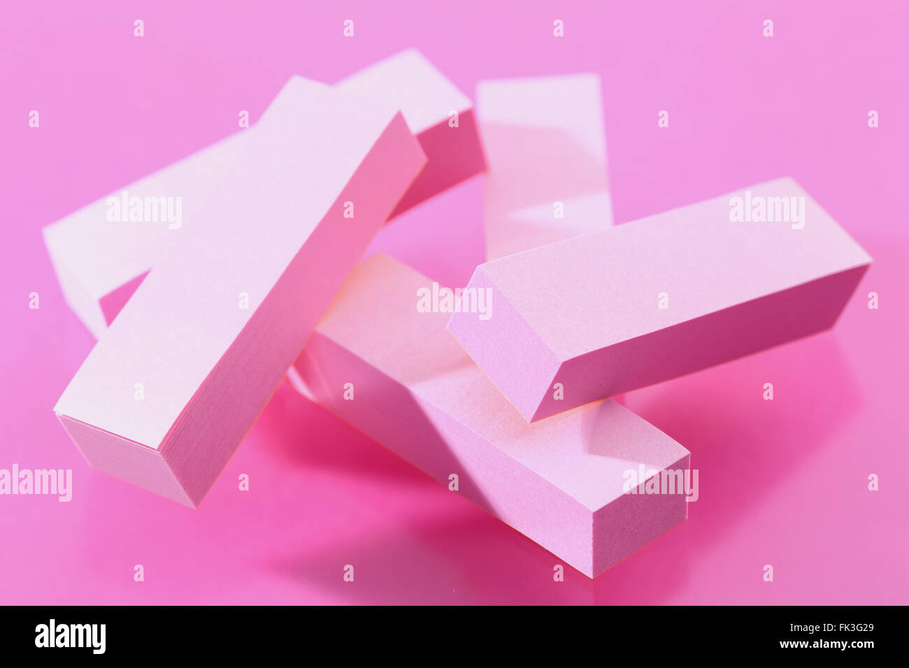 Feuillets Post-it Banque D'Images