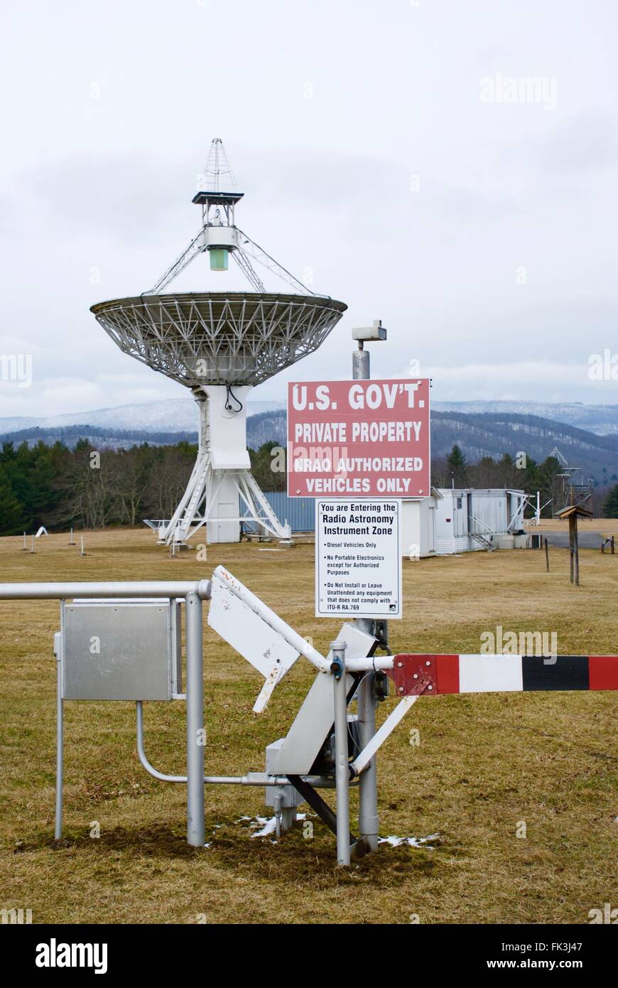 NRAO (National Radio Astronomy Observatory) à Green Bank, en Virginie de l'Ouest Banque D'Images