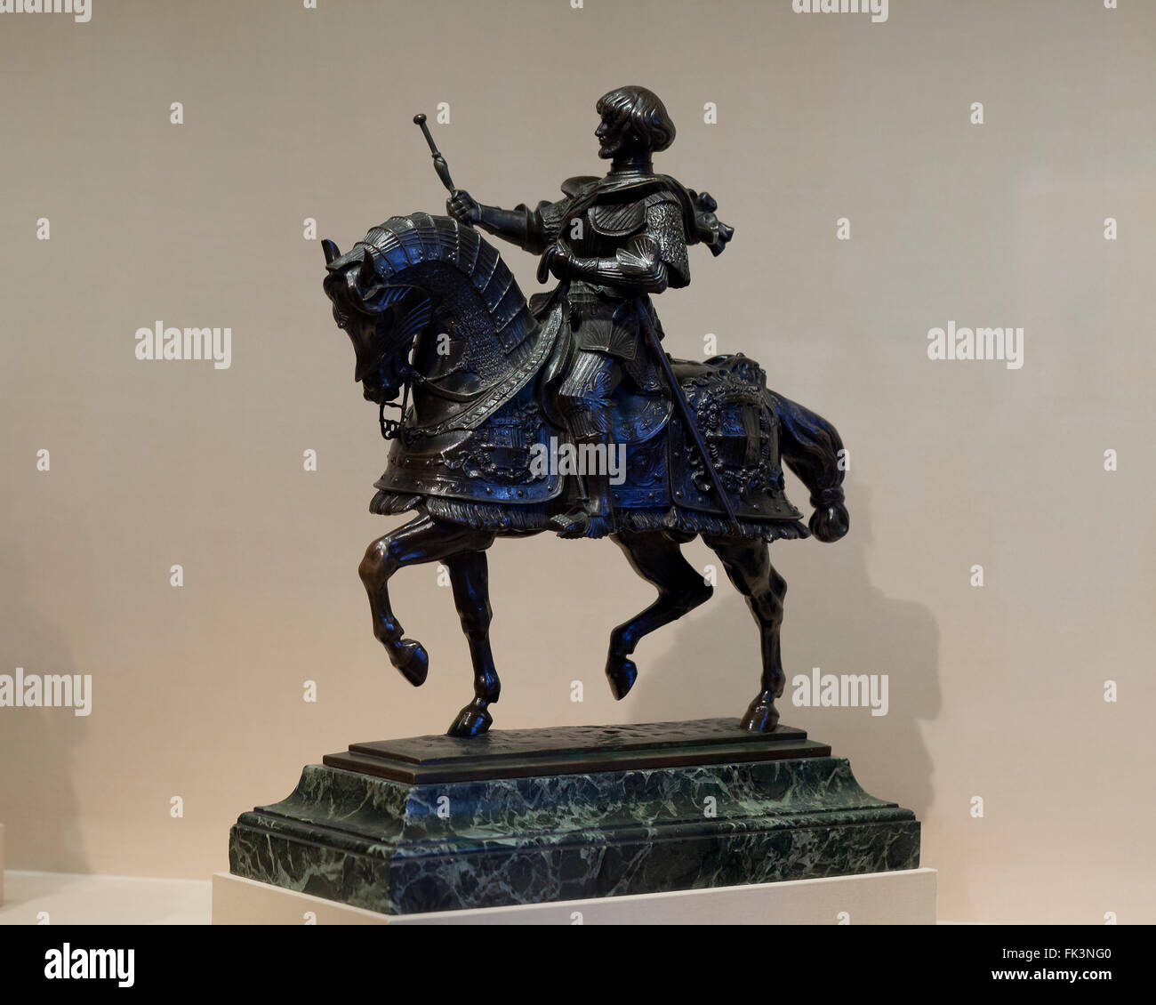 Gaston de Foix à cheval par Antoine-Louis Barye, vers 1855 Banque D'Images