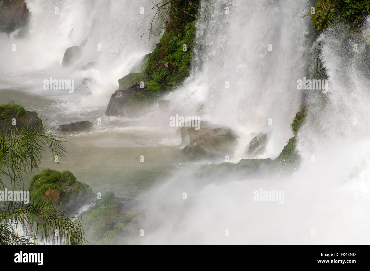 Cascade Iguacu Falls au Brésil et l'Argentine Banque D'Images