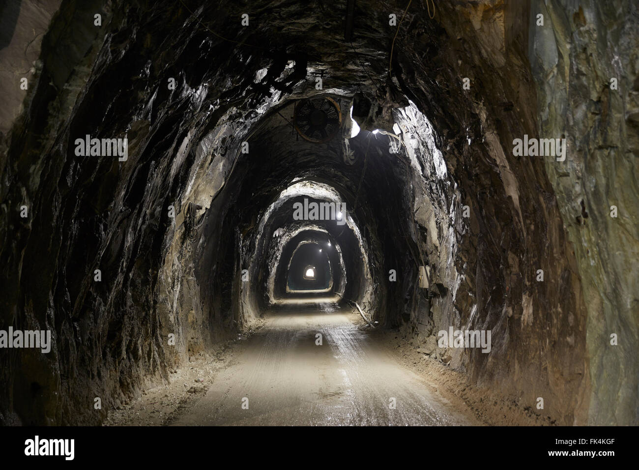 Les mines de marbre de Carrare ITALIE TOSCANE Banque D'Images