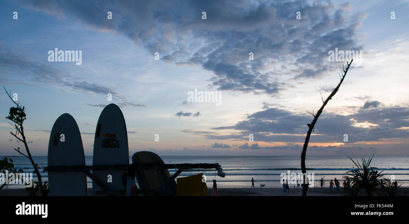 Bali. La plage de Kuta Banque D'Images