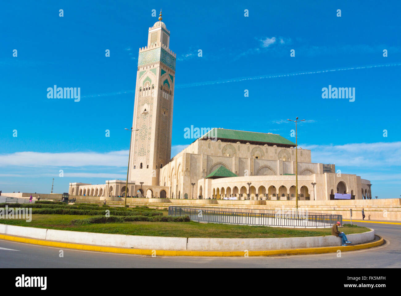 Mosquée Hassan II, Casablanca, Maroc, Afrique du Nord Banque D'Images