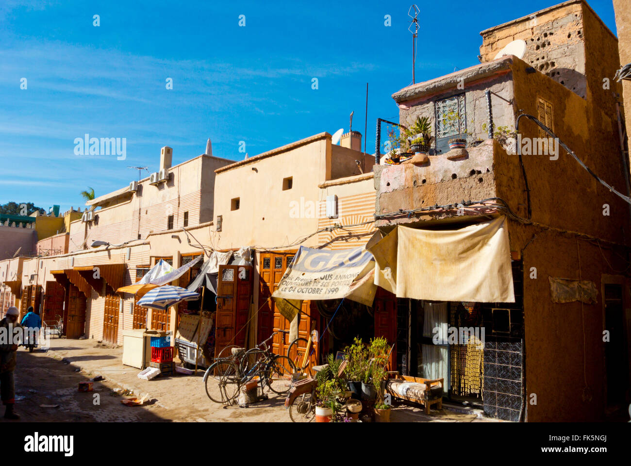 Mellah, le quartier juif, Marrakech, Maroc, Afrique du Nord Banque D'Images