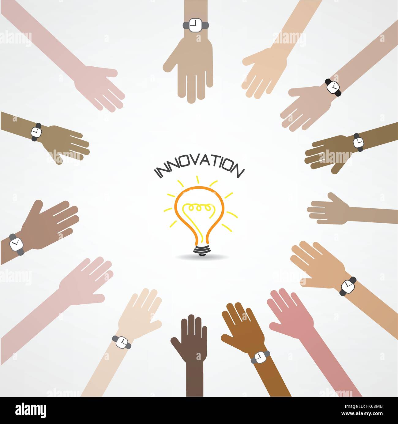 Businessman symbole main avec ampoule doodle signer ,design pour poster flyer brochure couvre l'éducation,concept ,idée d'entreprise Illustration de Vecteur